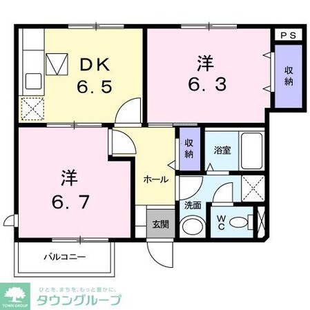 プリュジュールIIの物件間取画像